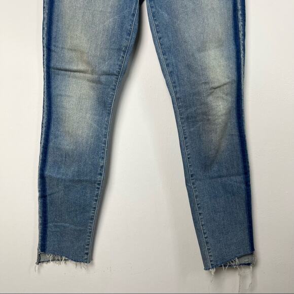 Mother Jeans Stunner Zip Ankle Step Fray Light Kitty Wash Size 28 - Picture 5 of 9